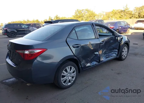 2016 Toyota Corolla Le из США, поврежденный, VIN 5YFBURHE8GP496988